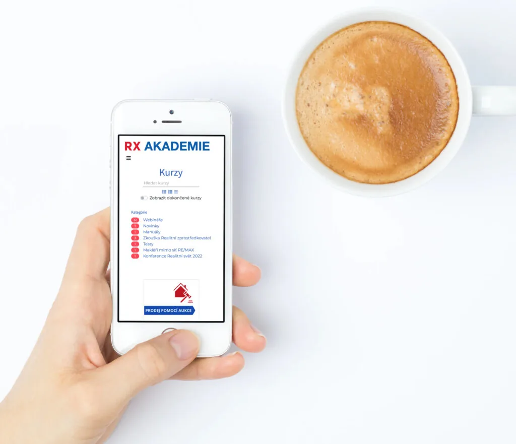 LMS RX AKADEMIE — responzivní webová aplikace na počítači, tabletu i mobilu